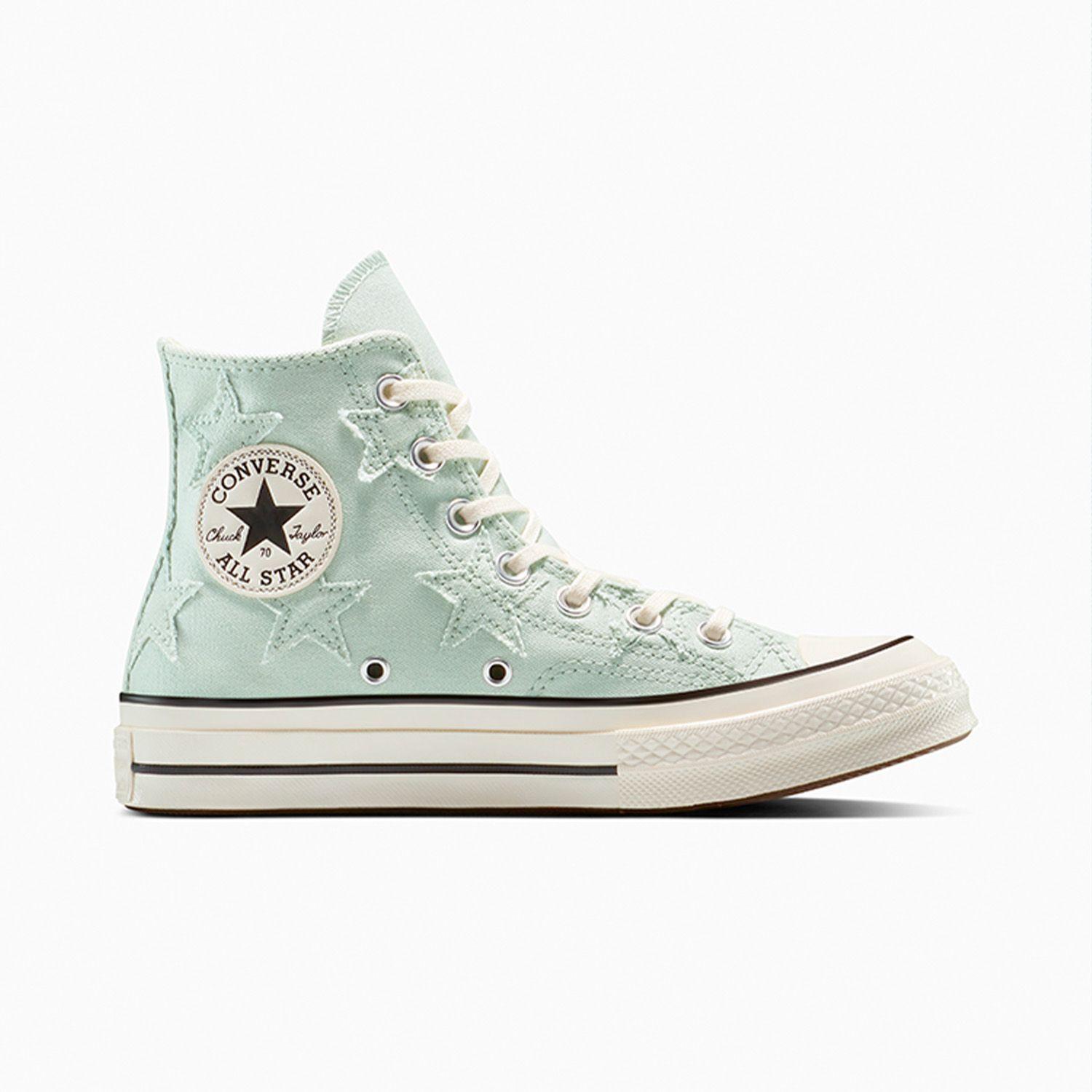 Zapatilla Converse Chuck 70 Archive Stars Mujer Gris-0