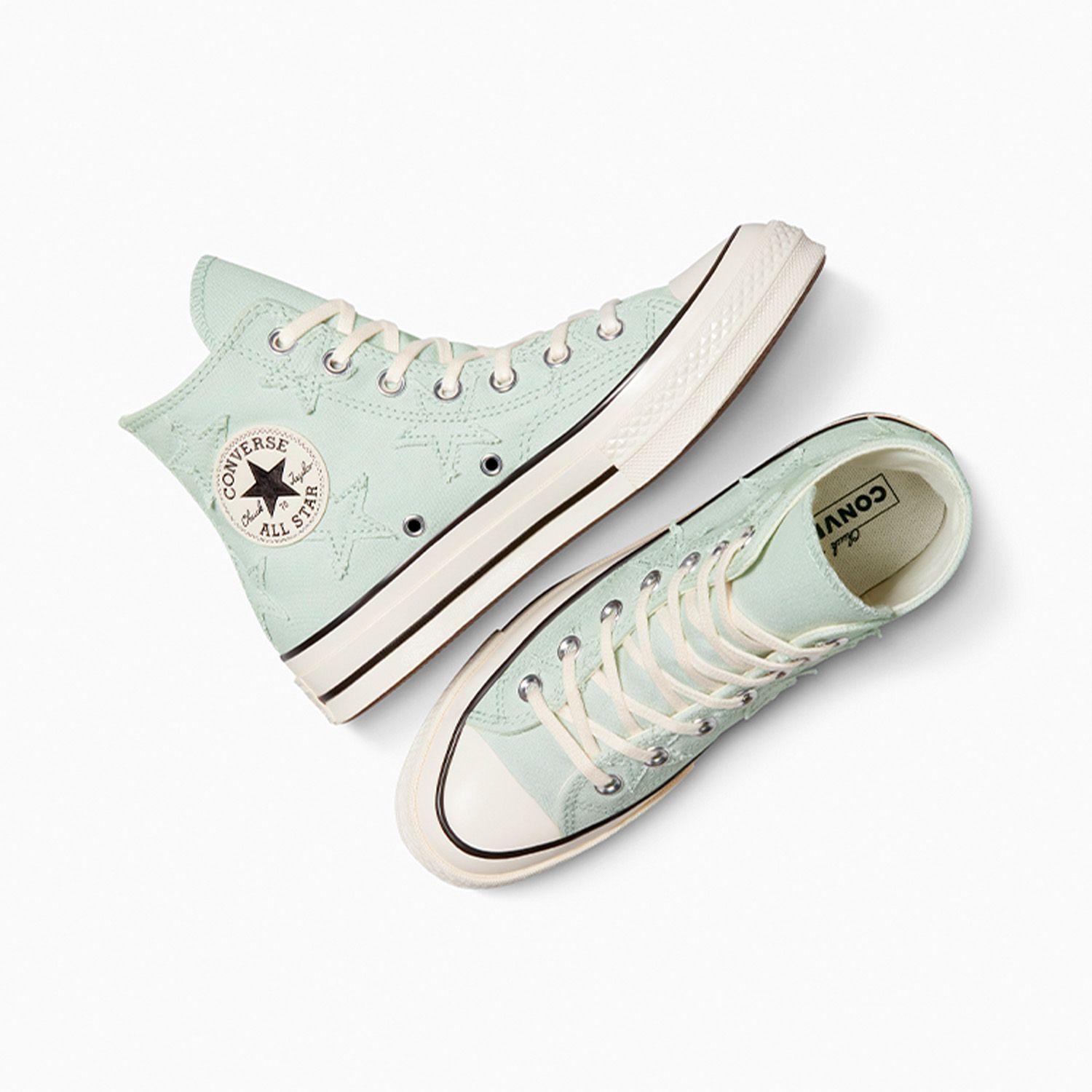 Zapatilla Converse Chuck 70 Archive Stars Mujer Gris-2