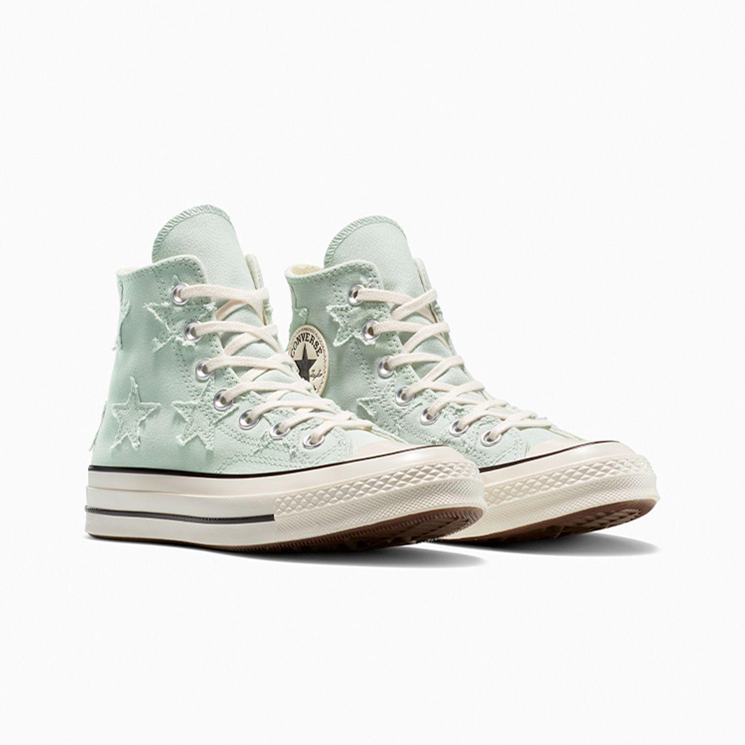 Zapatilla Converse Chuck 70 Archive Stars Mujer Gris-3