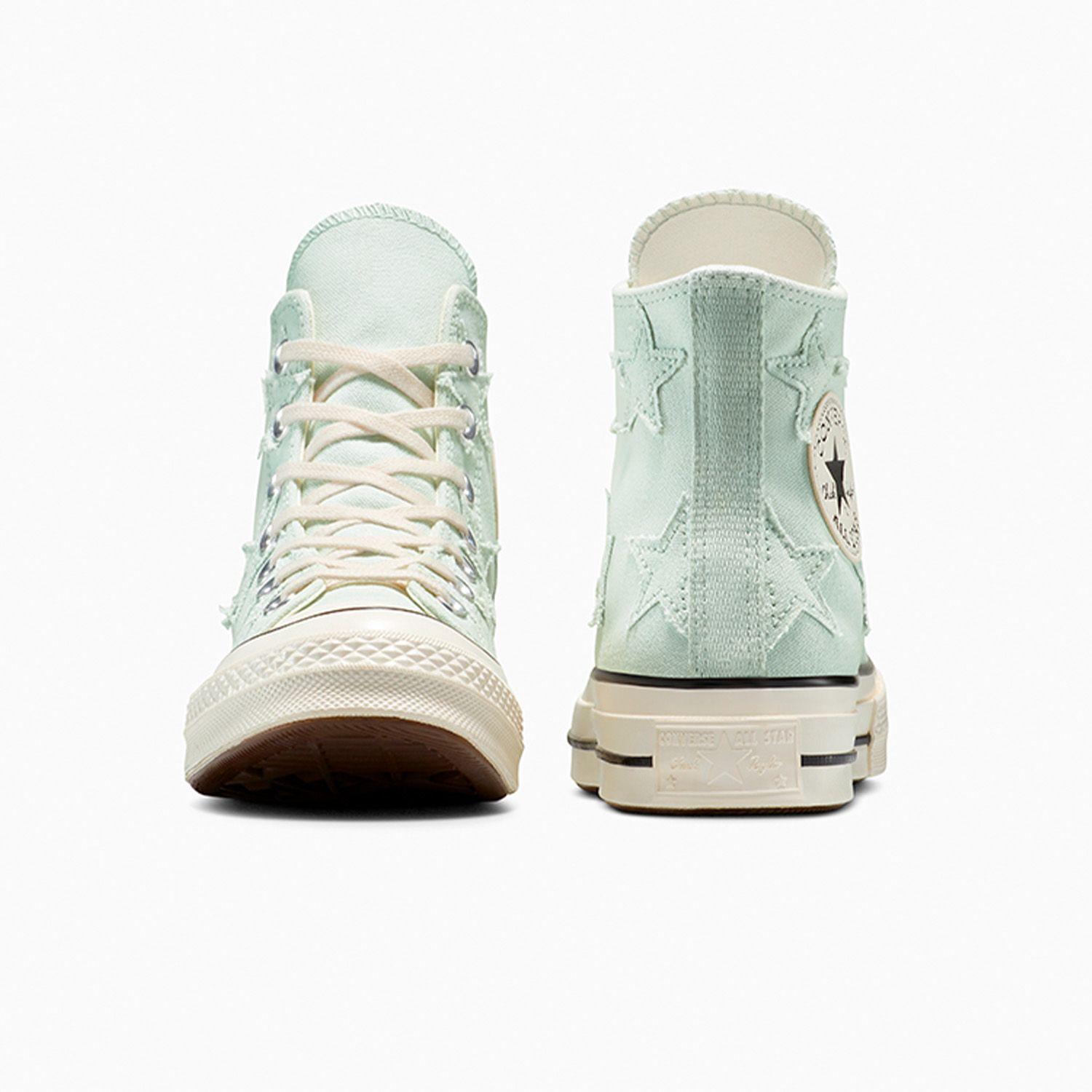 Zapatilla Converse Chuck 70 Archive Stars Mujer Gris-4