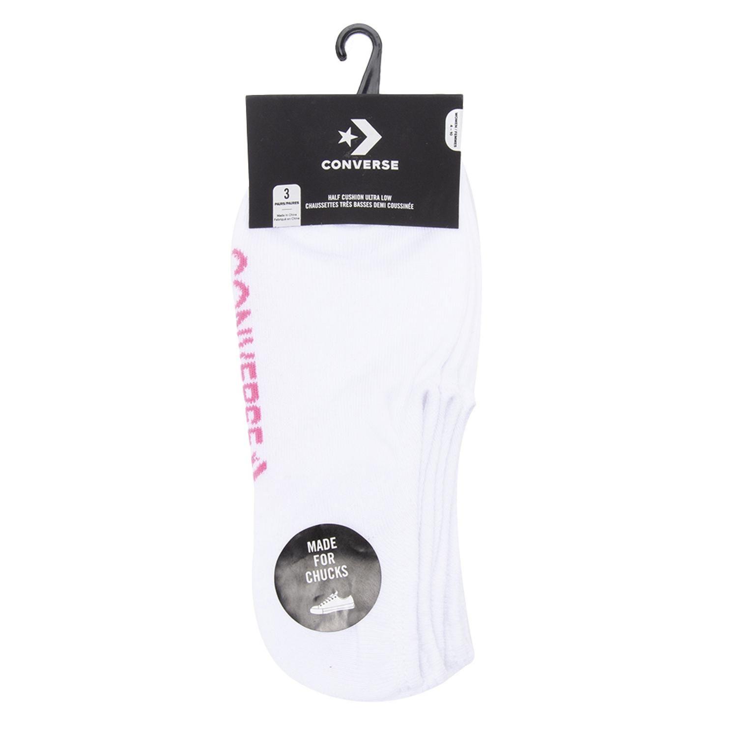 Calcetines Converse Tripack Pk Cushion Mujer Blanco-2