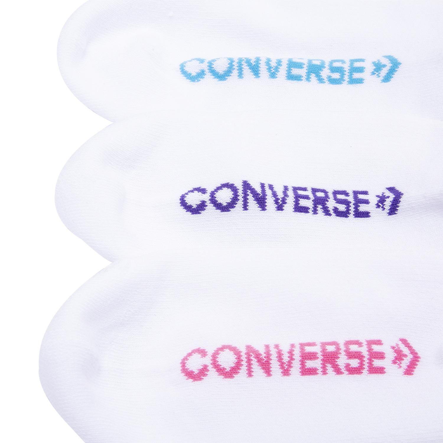Calcetines Converse Tripack Pk Cushion Mujer Blanco-3
