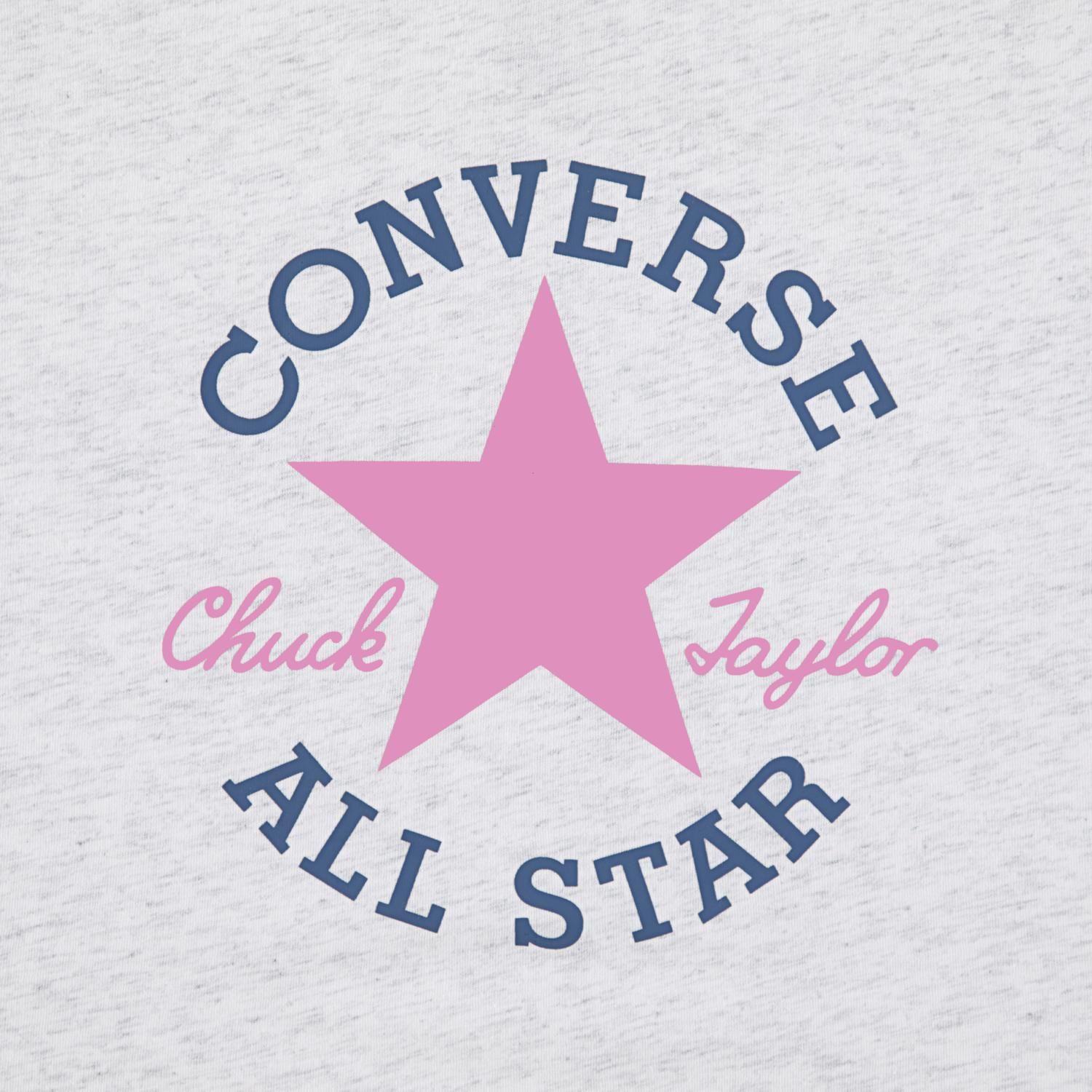 Polera Converse Diected M/C Niña Gris-4