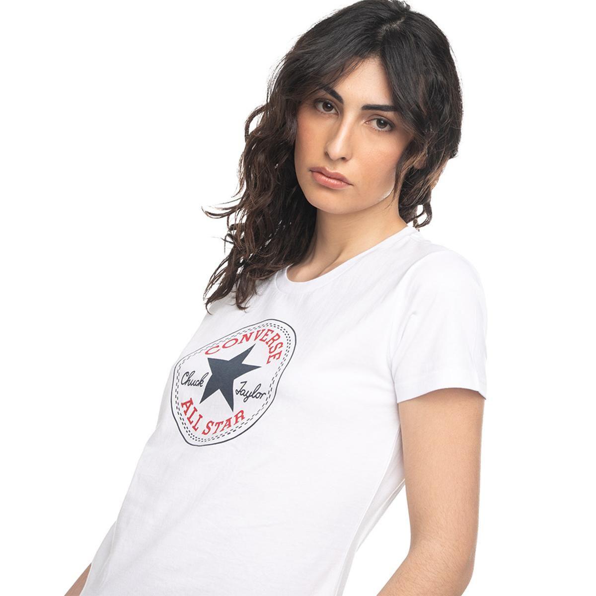 Polera Converse Chuck Patch Classic Mujer Blanco-2