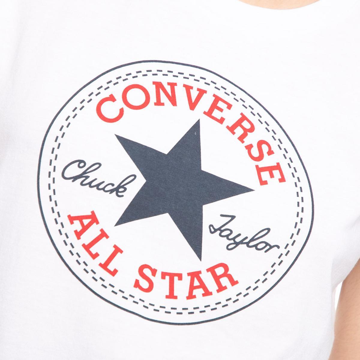 Polera Converse Chuck Patch Classic Mujer Blanco-3