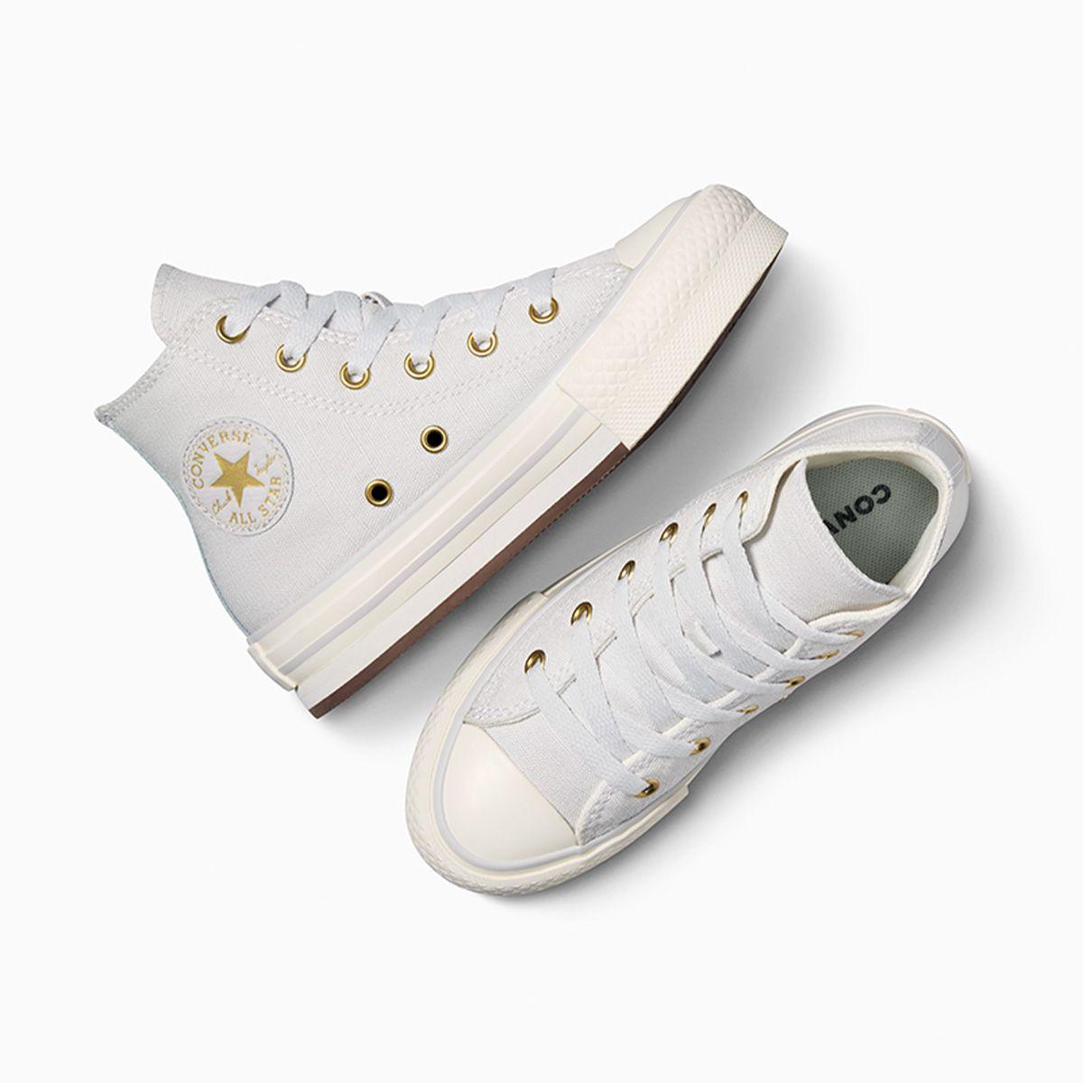 Zapatilla Converse Chuck Taylor All Star EVA Lift Niños Gris-3