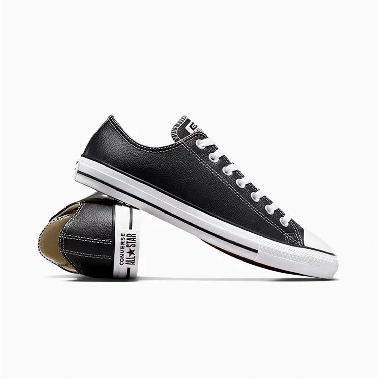 Zapatilla Converse Chuck Taylor All Star Cuero Unisex Negro-3