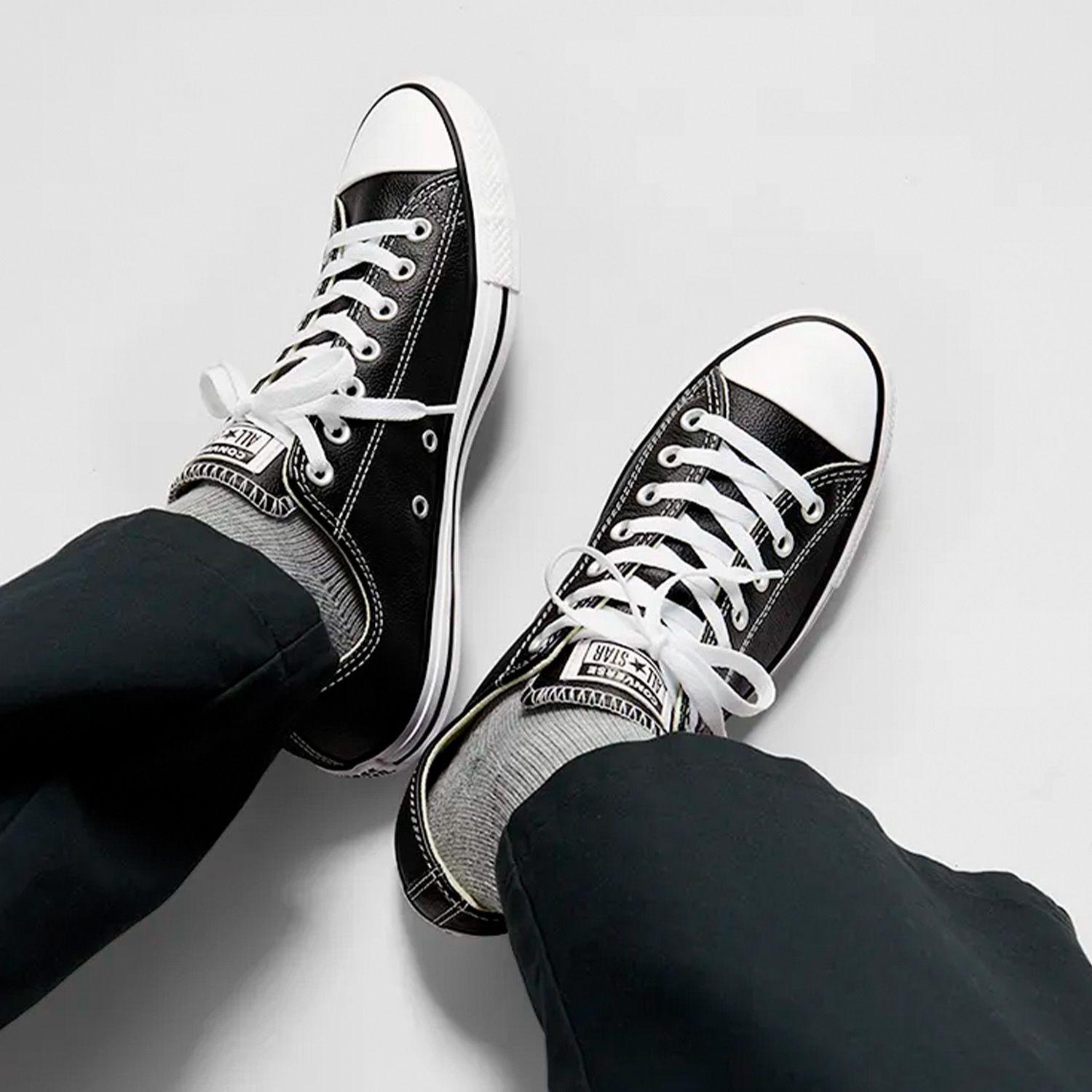 Zapatilla Converse Chuck Taylor All Star Cuero Unisex Negro-6