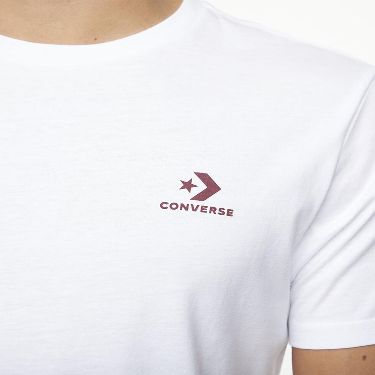 Polera Converse Star Chevron Chest Hombre Blanco-6