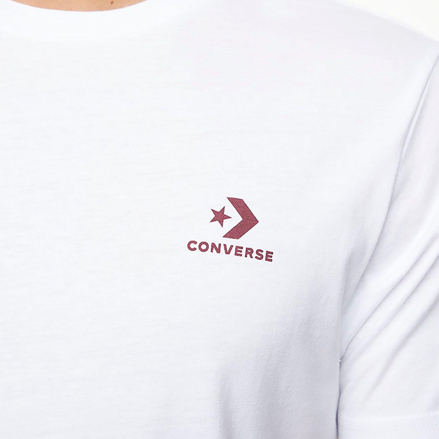 Polera Converse Star Chevron Chest Hombre Blanco-7