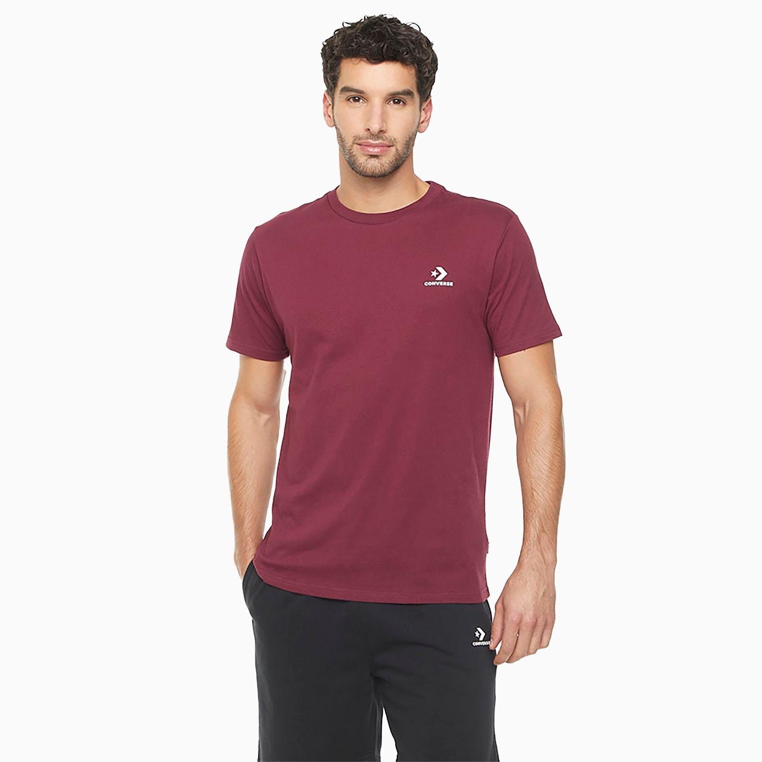 Polera Converse Star Chevron Chest Hombre Burdeo-0