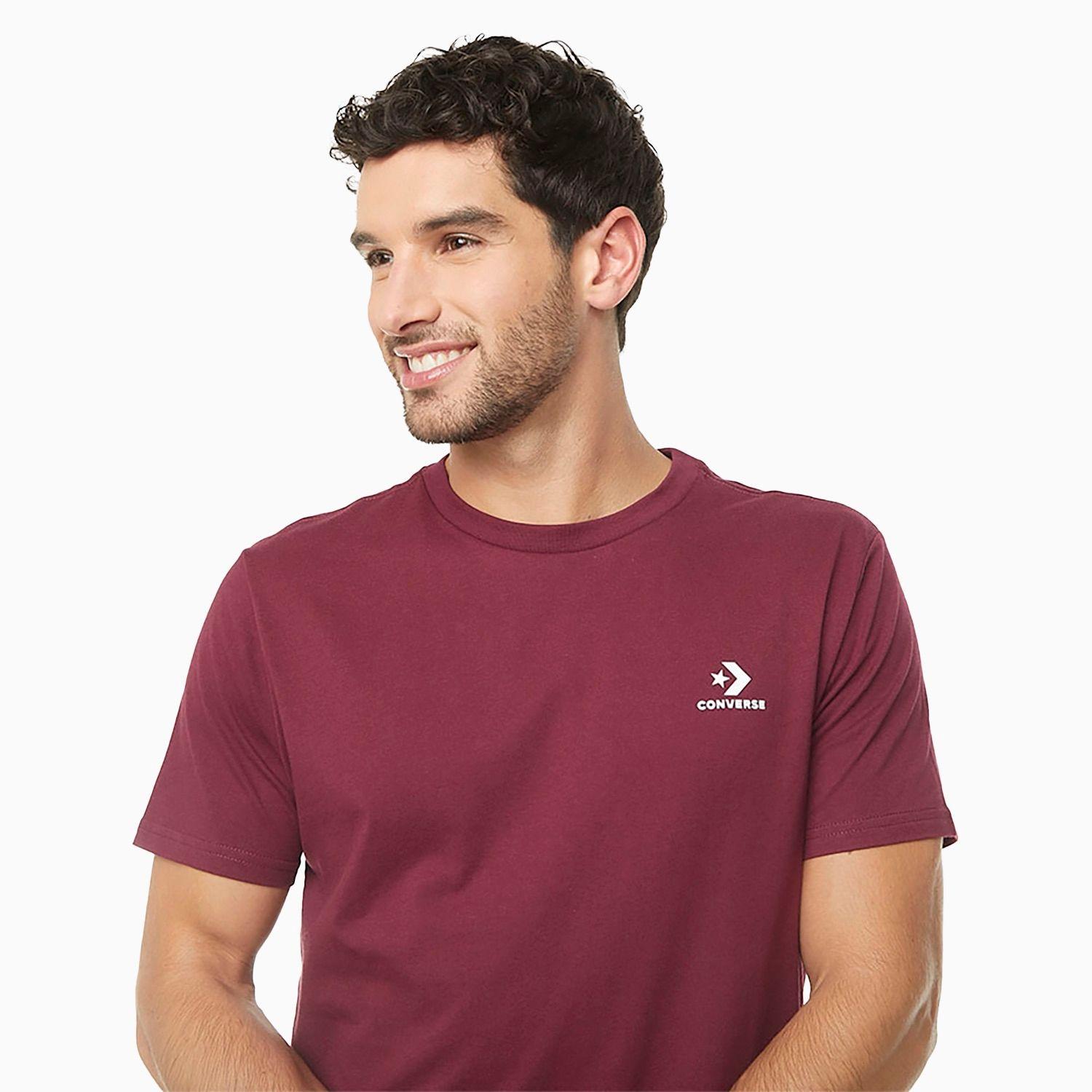 Polera Converse Star Chevron Chest Hombre Burdeo-1