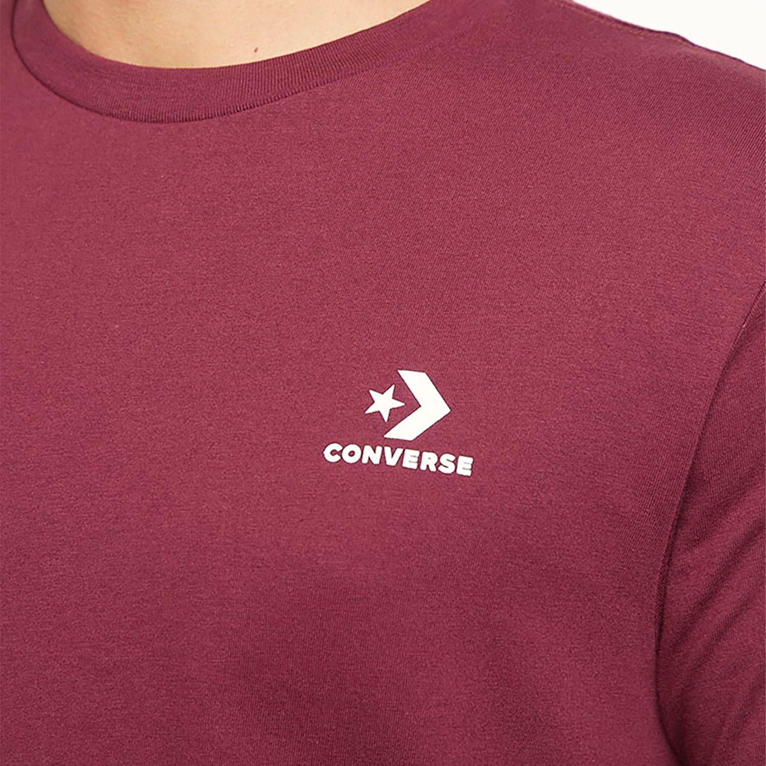 Polera Converse Star Chevron Chest Hombre Burdeo-3