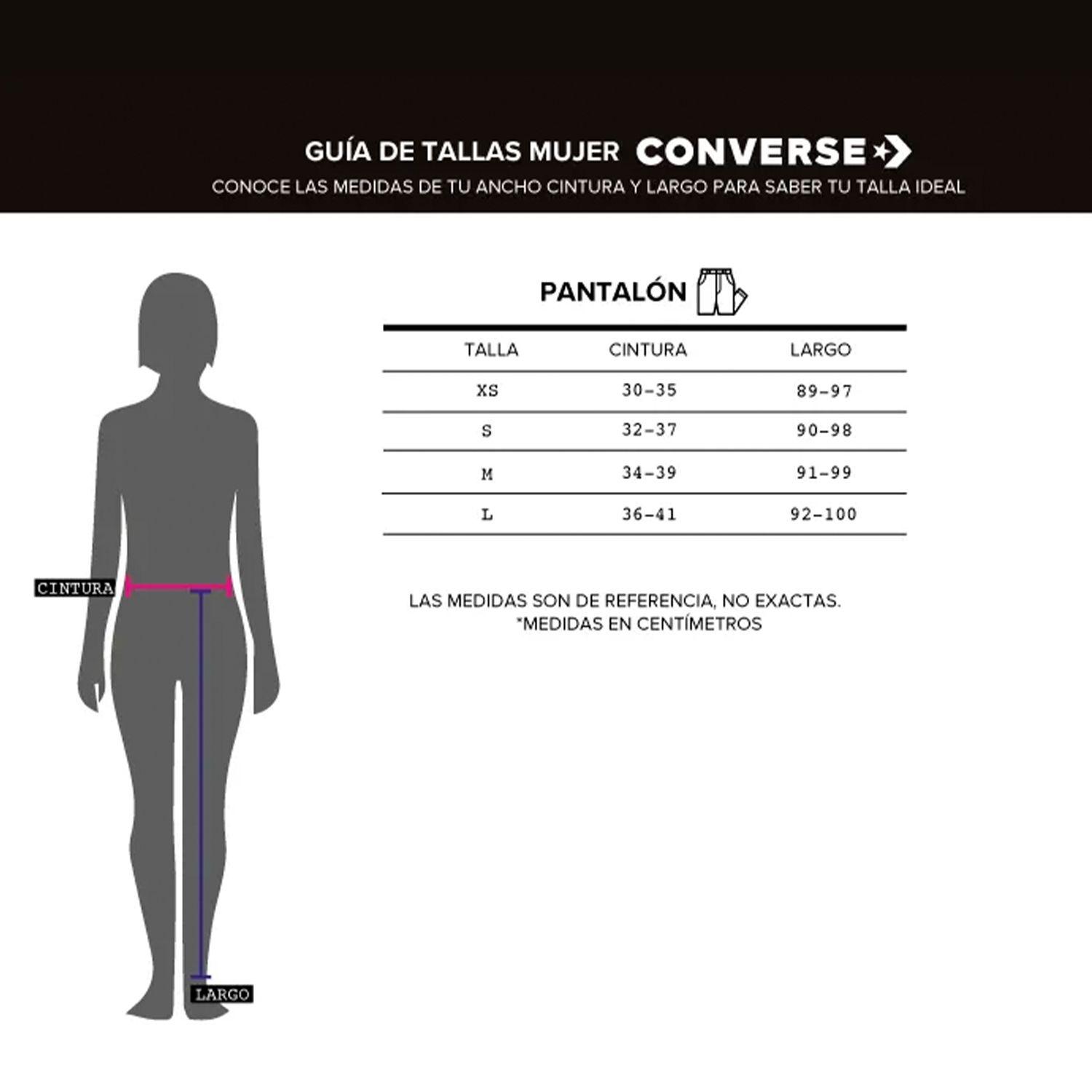 Pantalón Converse Star Chevron Mujer Negro-5