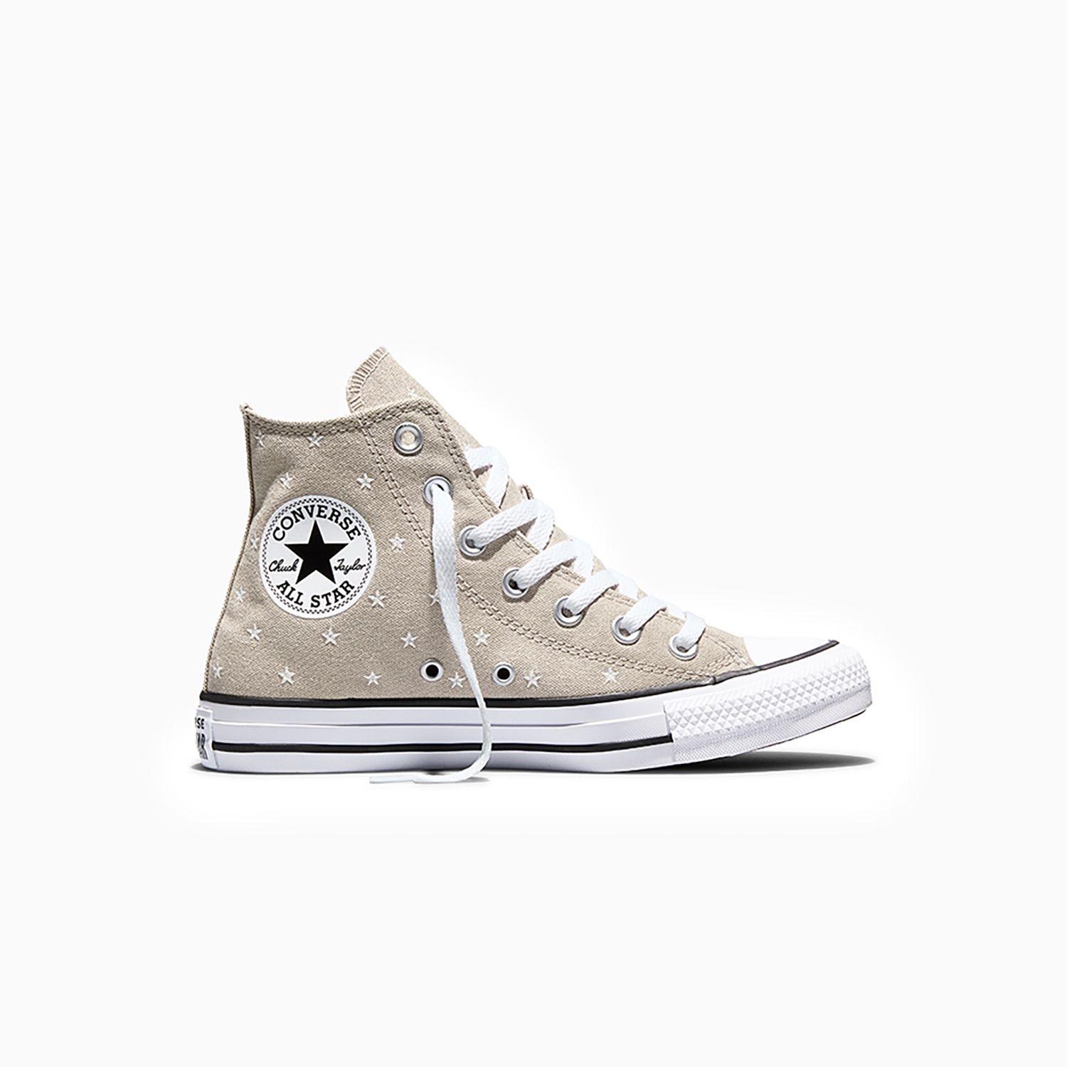 Zapatilla Converse Chuck Taylor All Star Mujer Beige Bordado-0