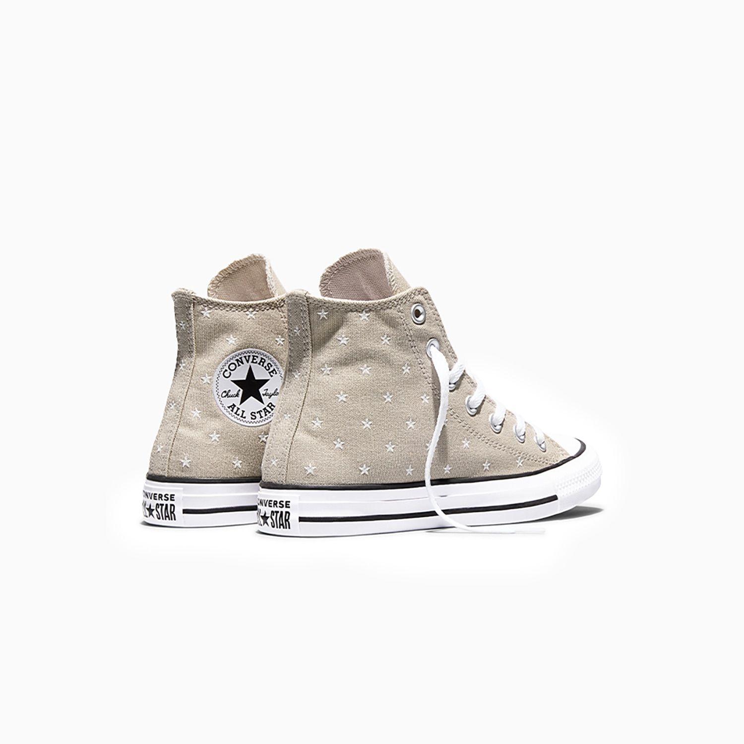 Zapatilla Converse Chuck Taylor All Star Mujer Beige Bordado-6