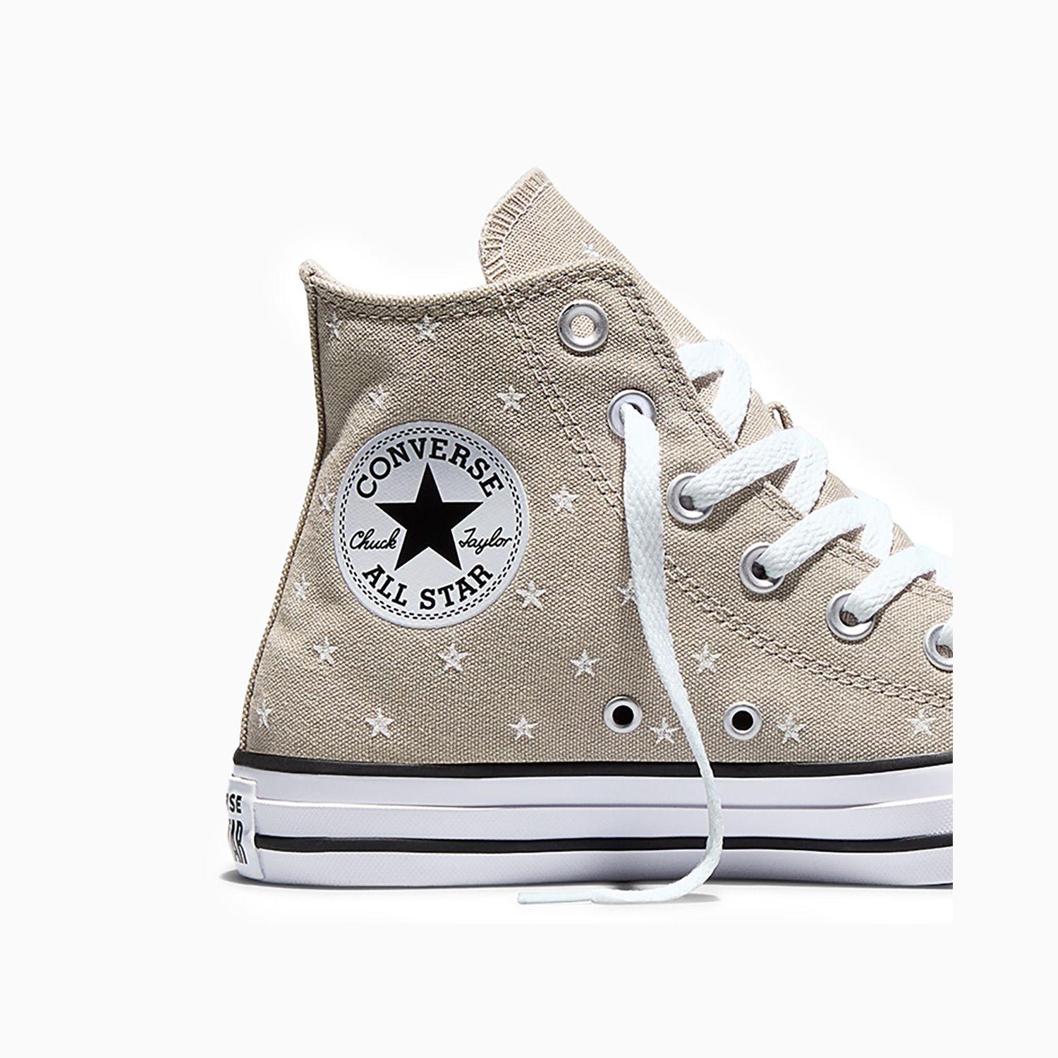Zapatilla Converse Chuck Taylor All Star Mujer Beige Bordado-7