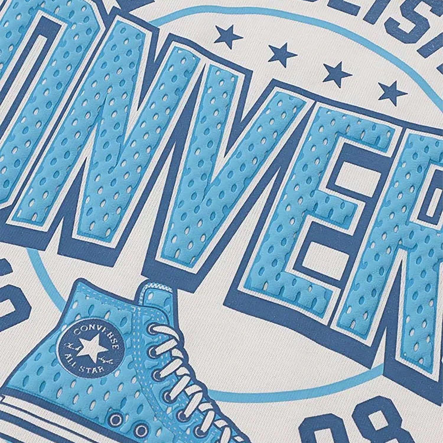 Polera Converse Frontback Old Mesh Niños Blanco-2