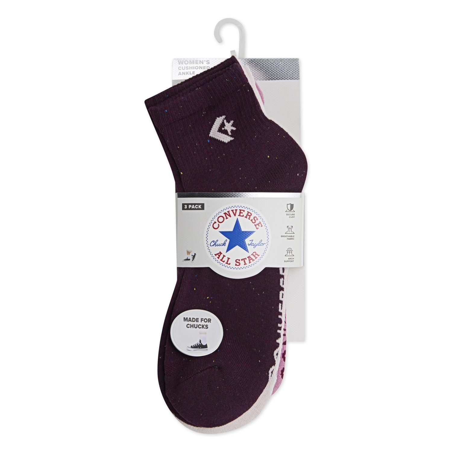 Calcetines Converse Nep Tripack Quarter Mujer Multicolor-2