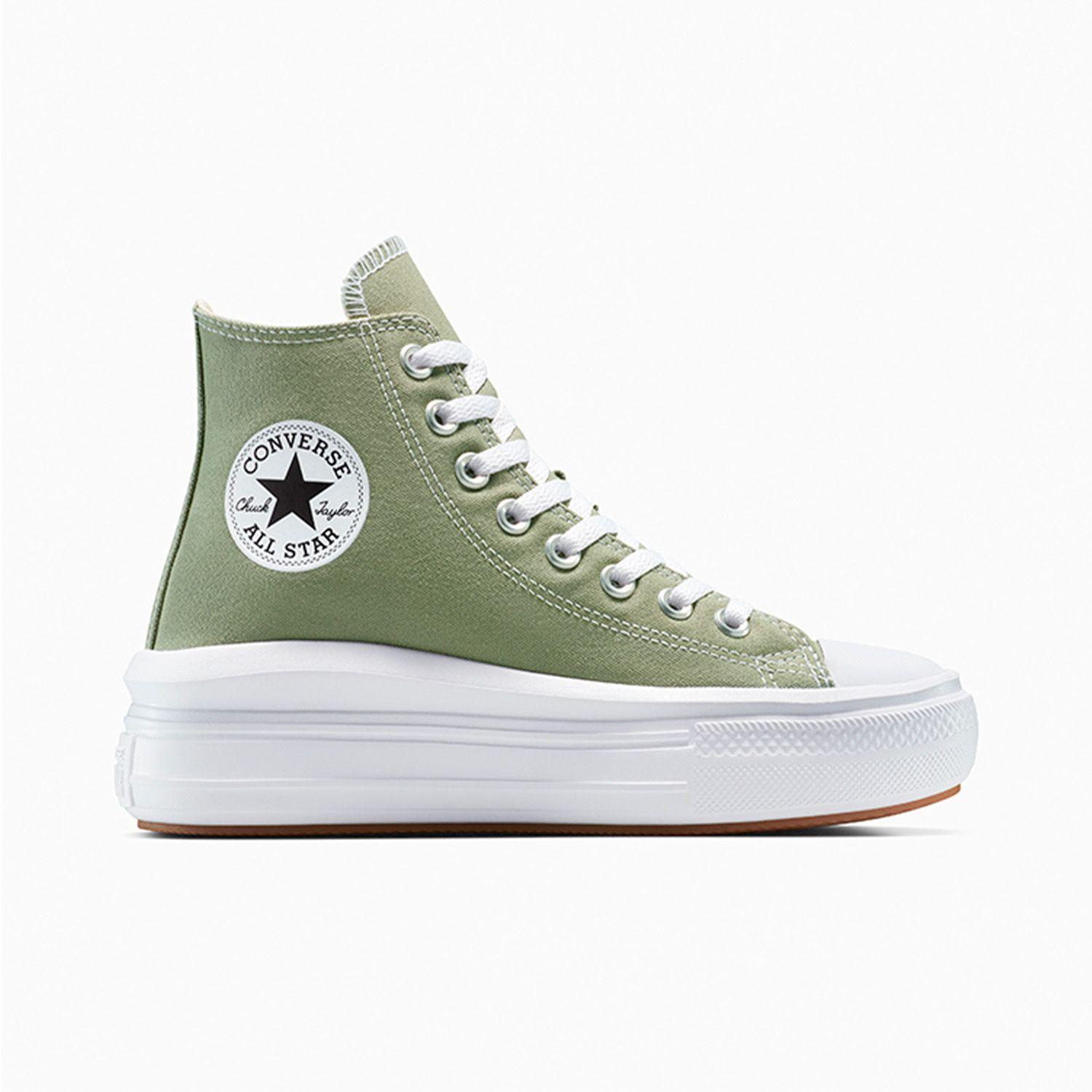 Zapatilla Converse Chuck Taylor All Star Move Mujer Verde-0