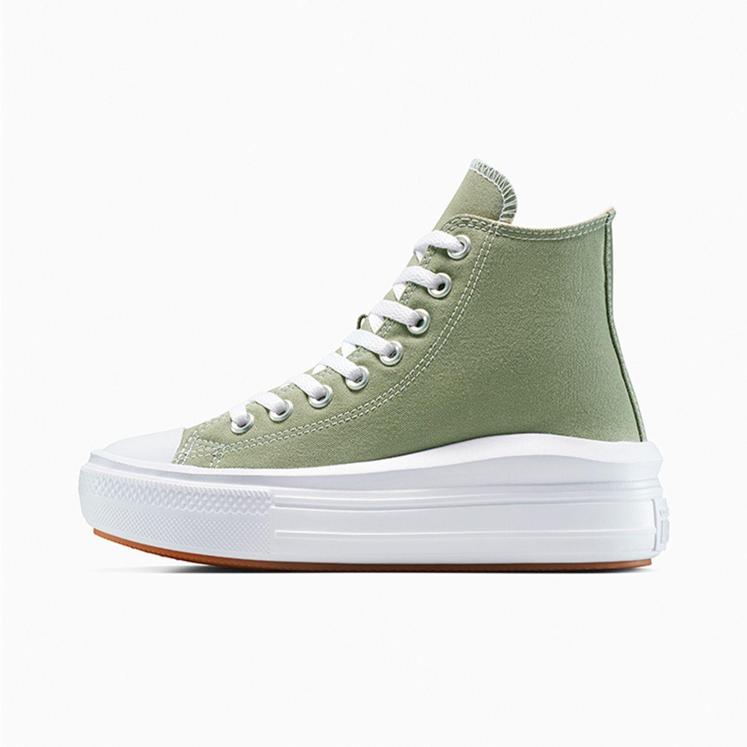 Zapatilla Converse Chuck Taylor All Star Move Mujer Verde-1
