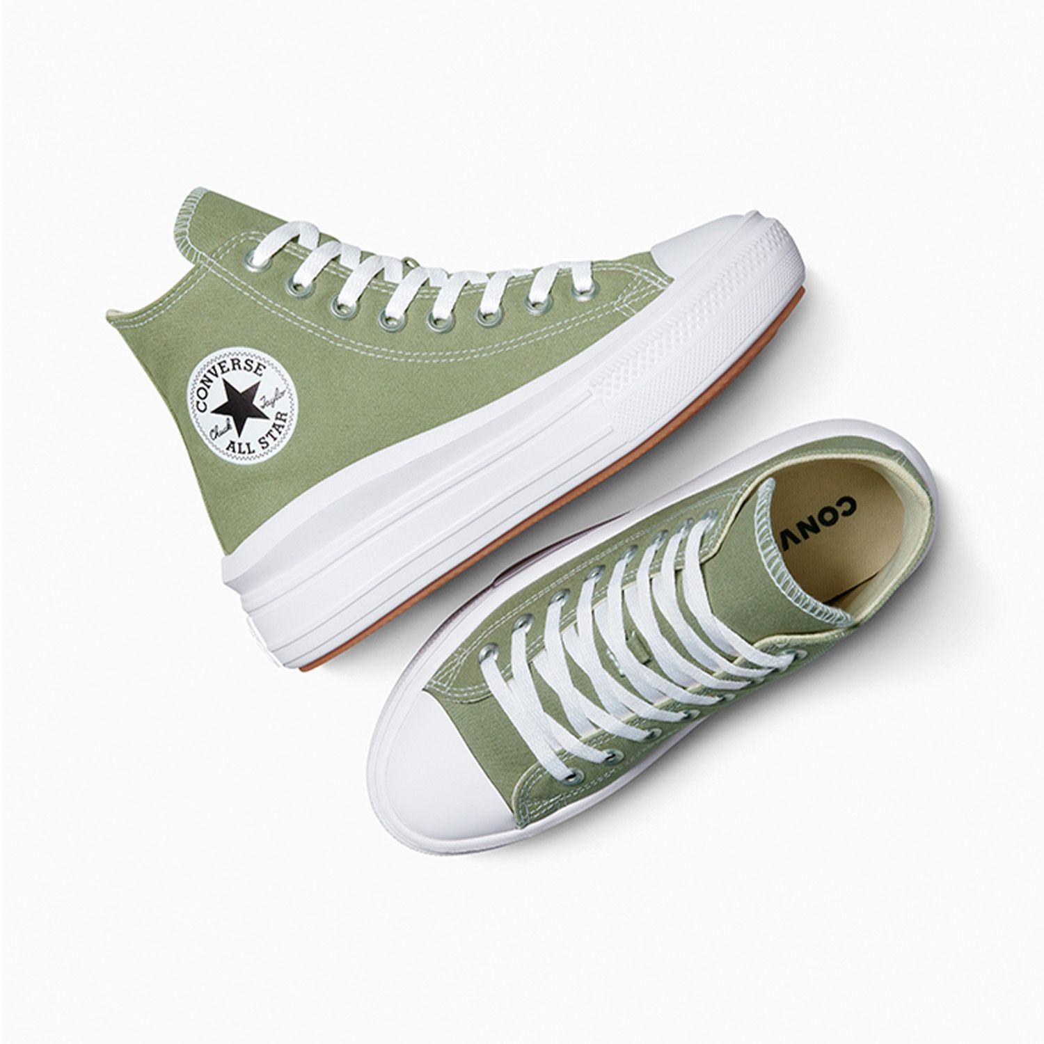Zapatilla Converse Chuck Taylor All Star Move Mujer Verde-2