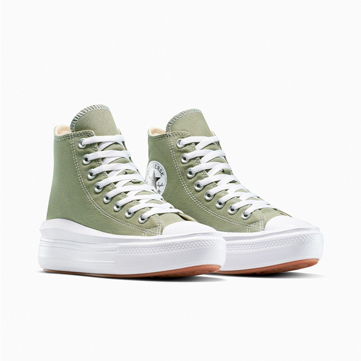 Zapatilla Converse Chuck Taylor All Star Move Mujer Verde-3
