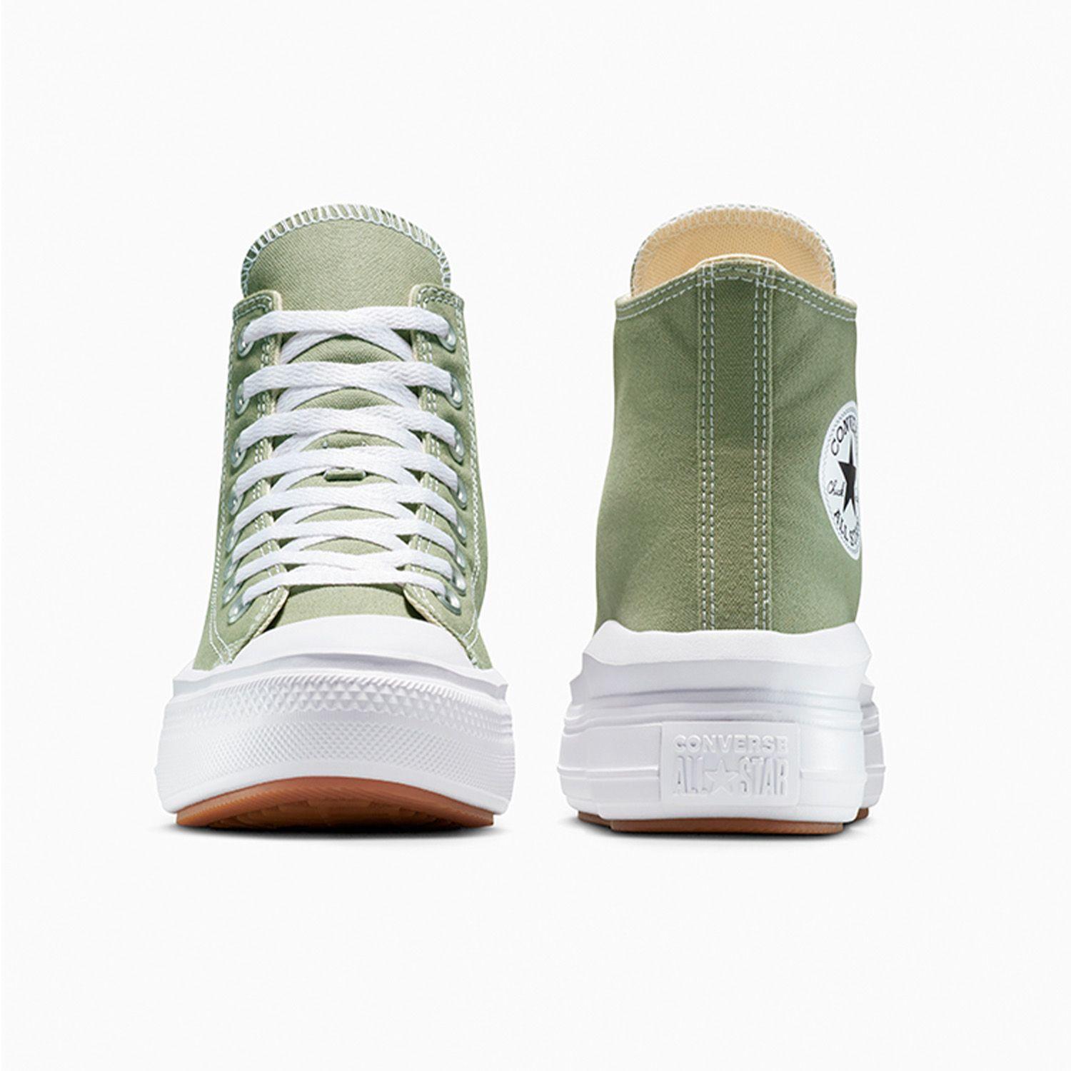 Zapatilla Converse Chuck Taylor All Star Move Mujer Verde-4