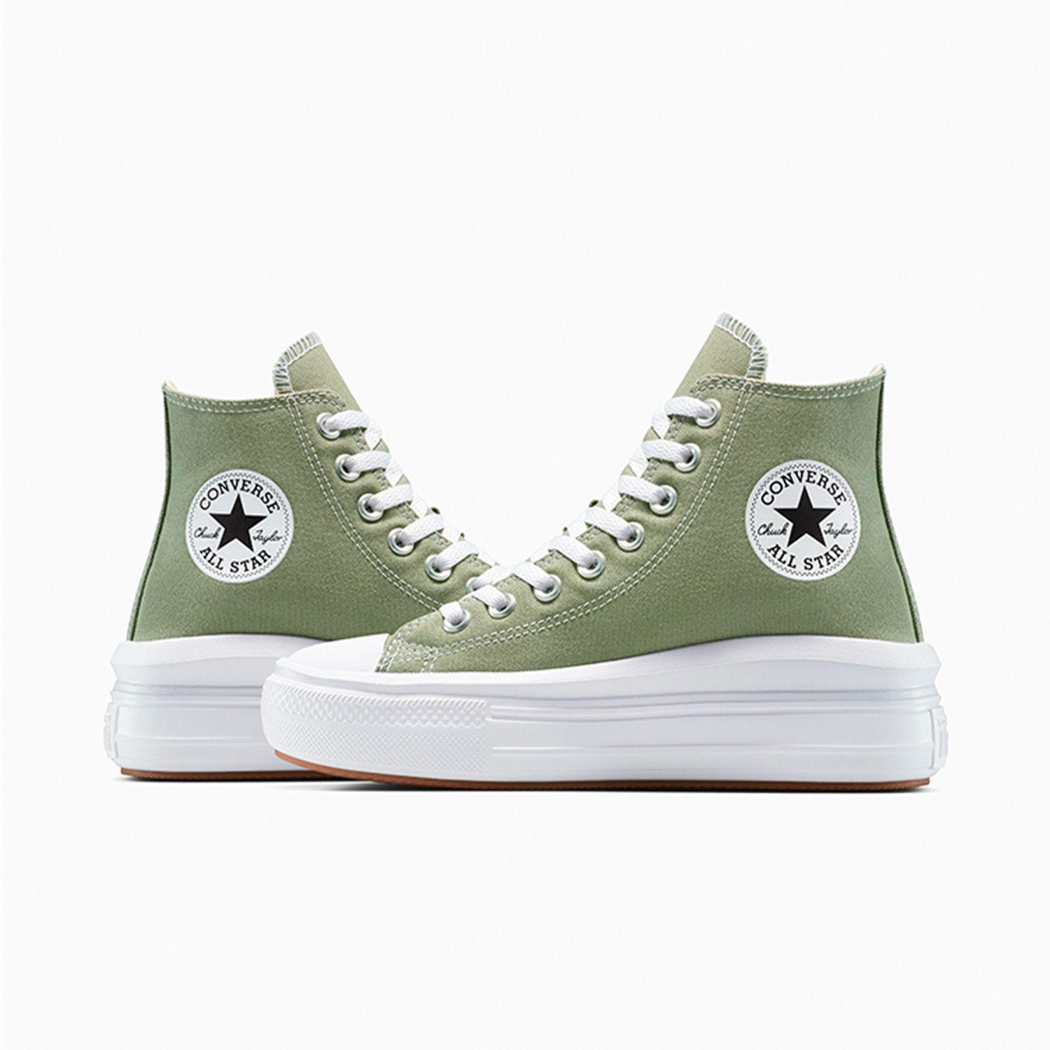 Zapatilla Converse Chuck Taylor All Star Move Mujer Verde-5