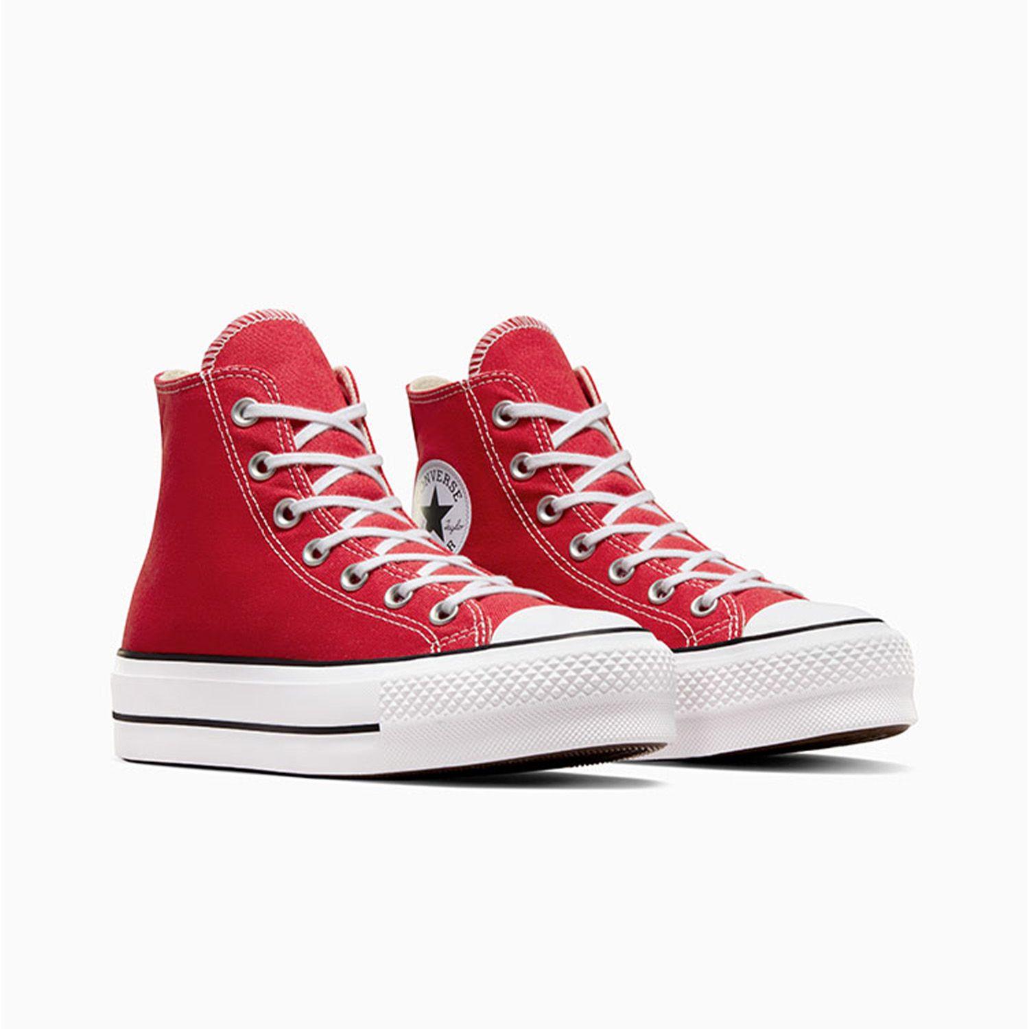 Zapatilla Converse Chuck Taylor All Star Lift Mujer Rojo-3