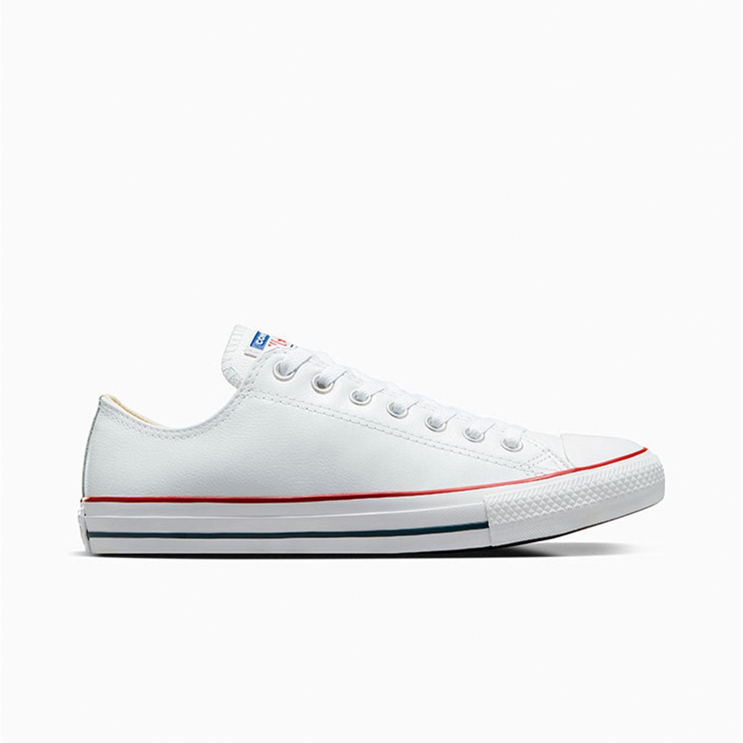 Zapatilla Converse Chuck Taylor All Star Cuero Unisex Blanco-0