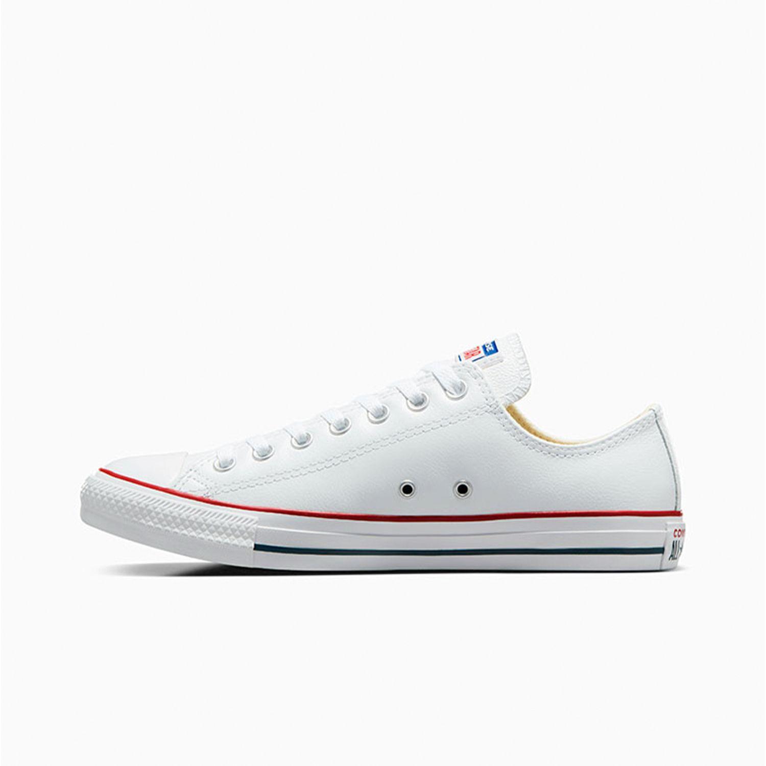 Zapatilla Converse Chuck Taylor All Star Cuero Unisex Blanco-1