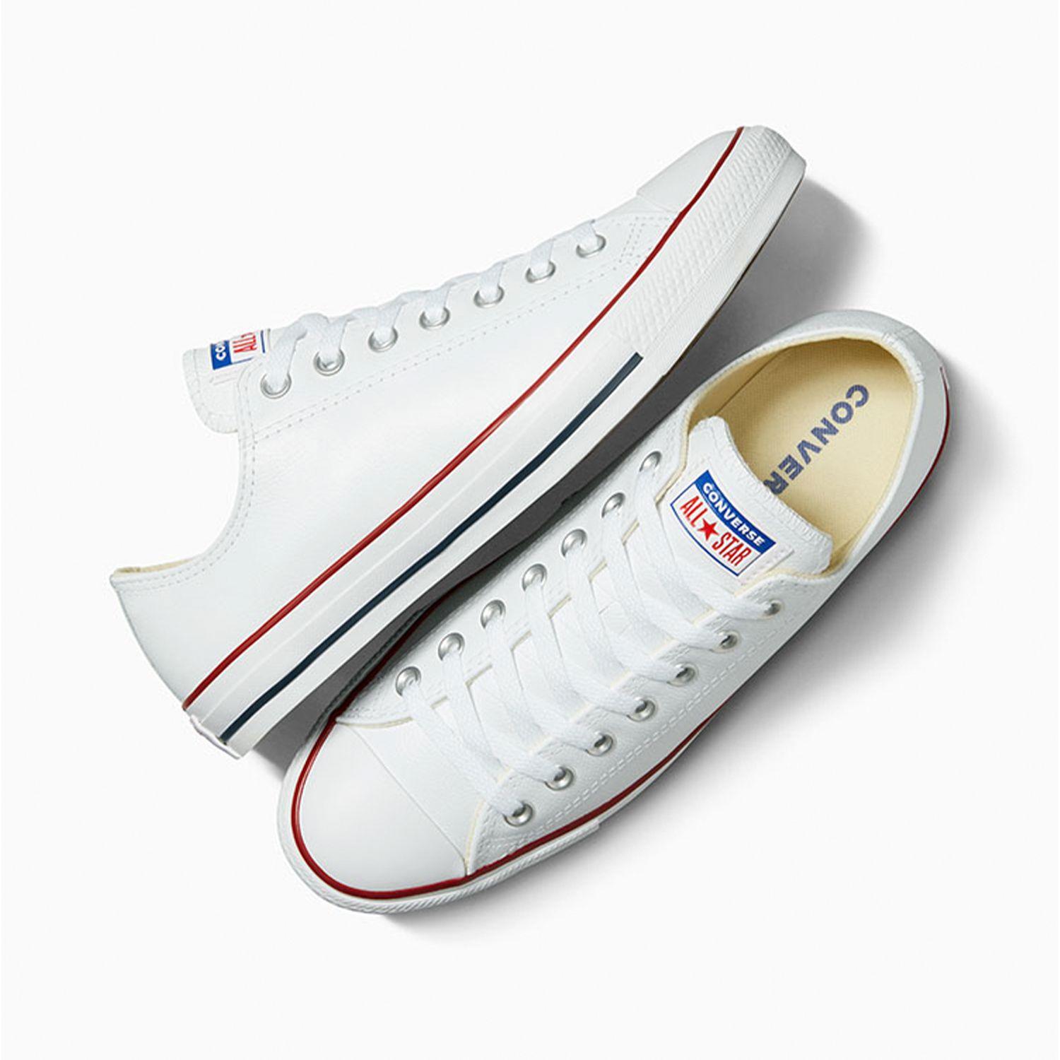 Zapatilla Converse Chuck Taylor All Star Cuero Unisex Blanco-2