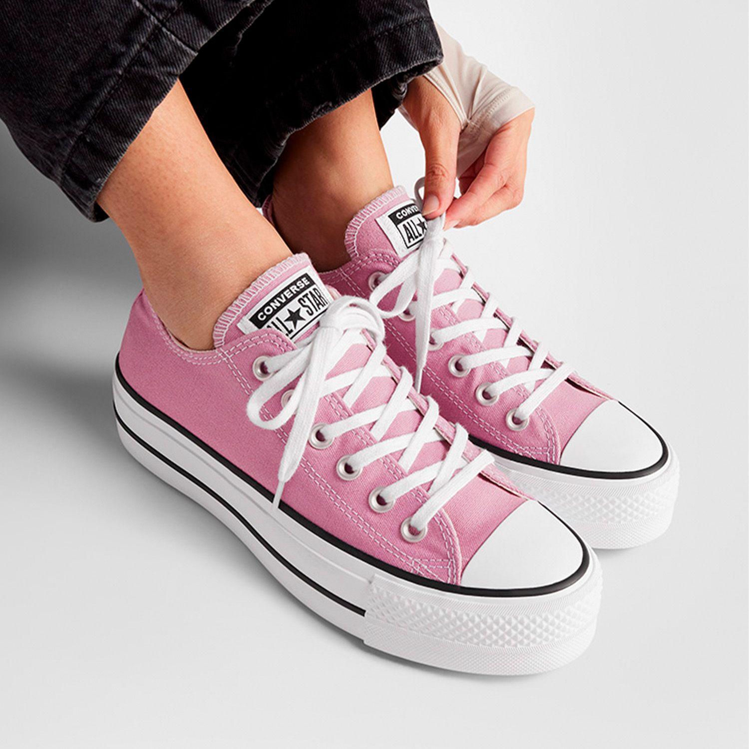 Zapatilla Converse Chuck Taylor All Star Lift Seasonal Color Mujer Rosa-7