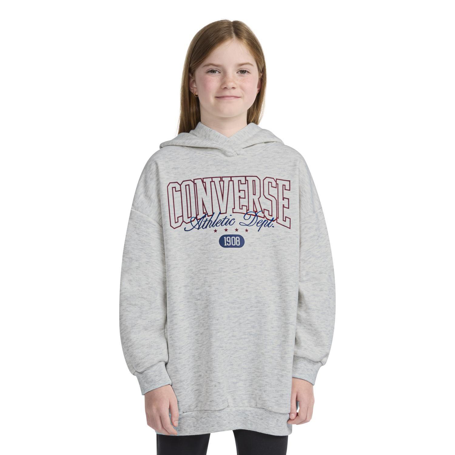 Polerón Converse Boyfriend Hoodie Jr. Niños Gris-0