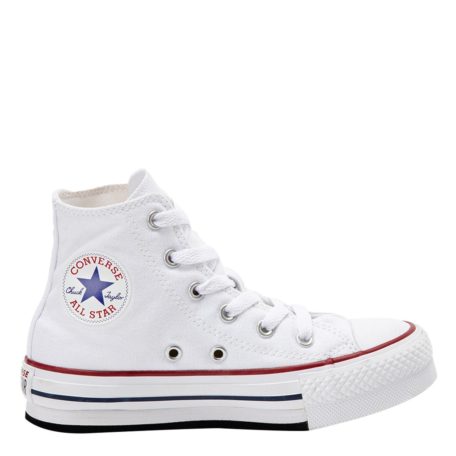 Zapatilla Converse Chuck Taylor All Star EVA Lift Niños Blanco/Rojo Caña Alta-0