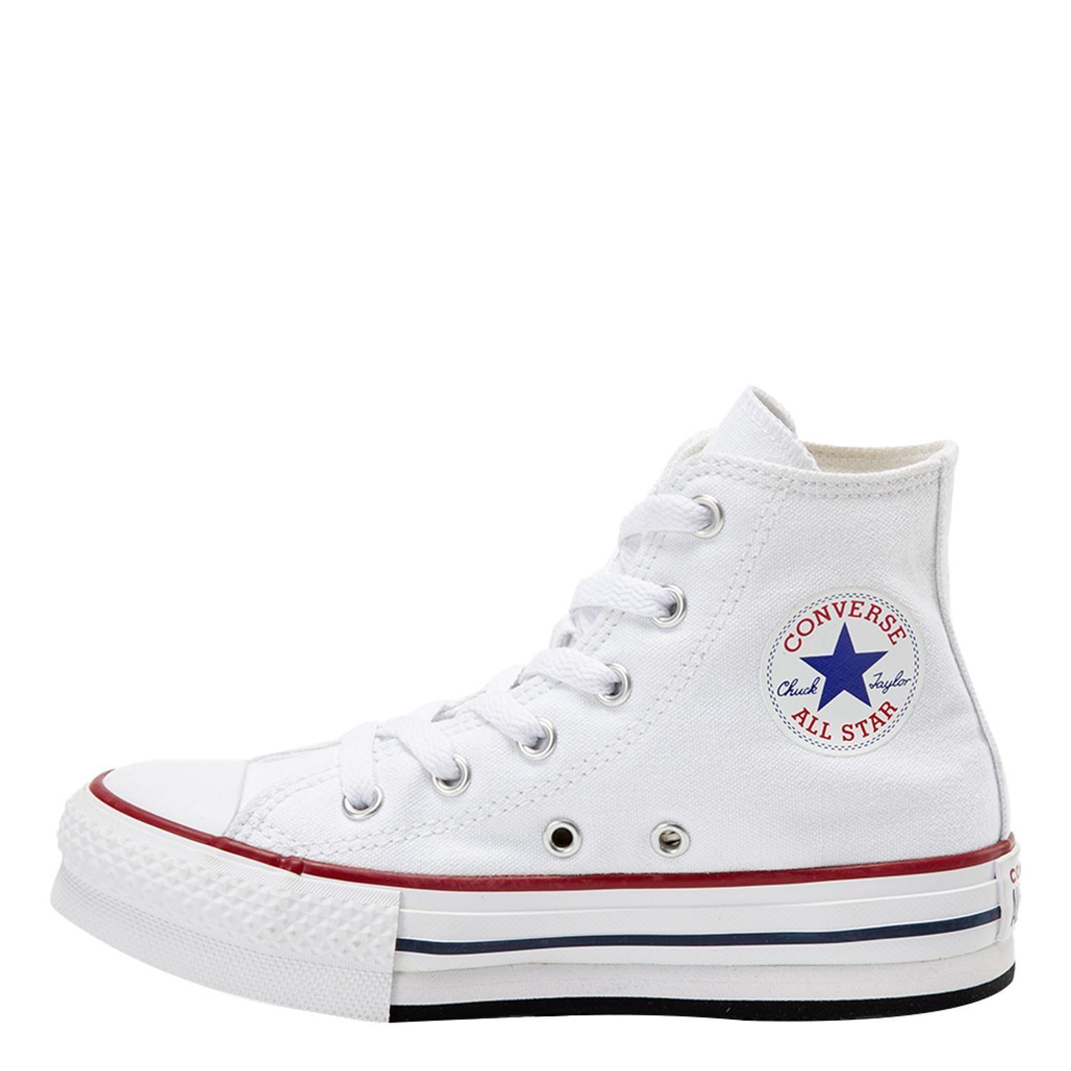 Zapatilla Converse Chuck Taylor All Star EVA Lift Niños Blanco/Rojo Caña Alta-1