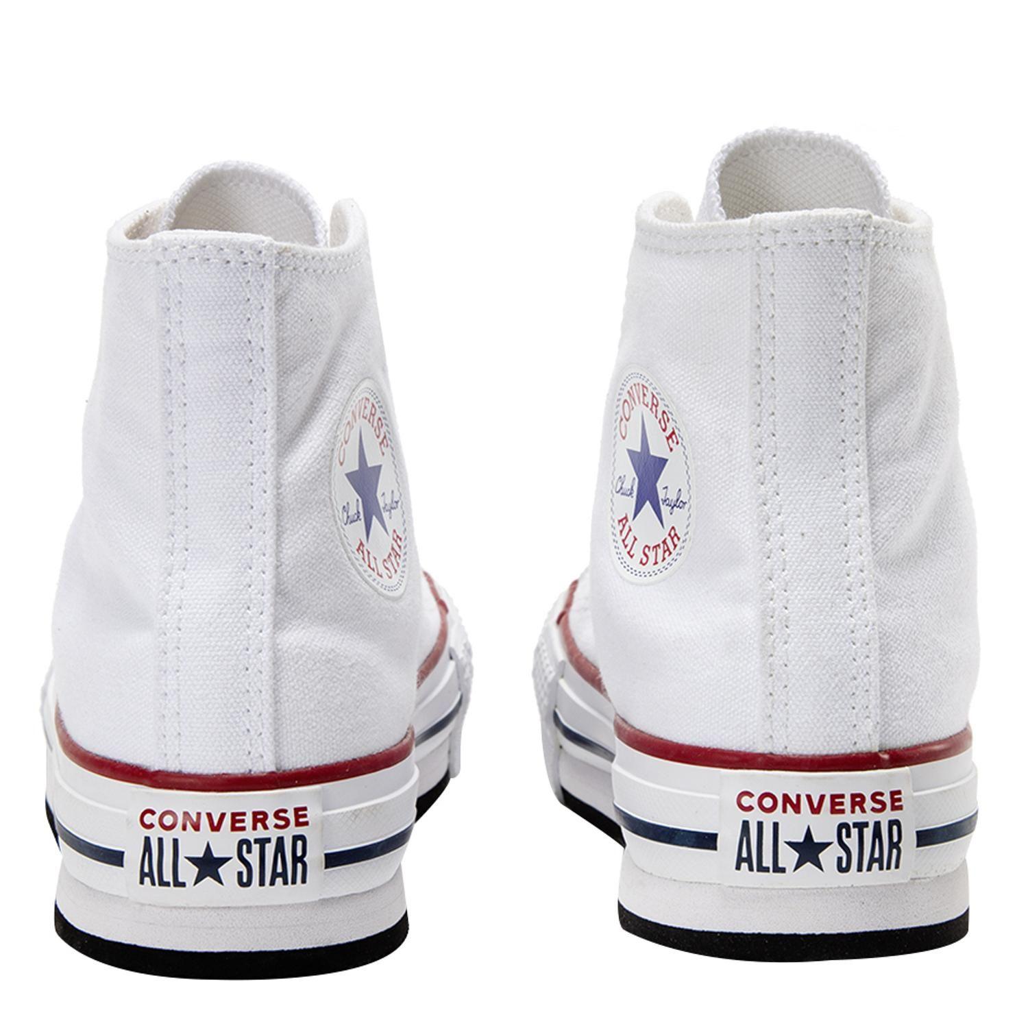 Zapatilla Converse Chuck Taylor All Star EVA Lift Niños Blanco/Rojo Caña Alta-5