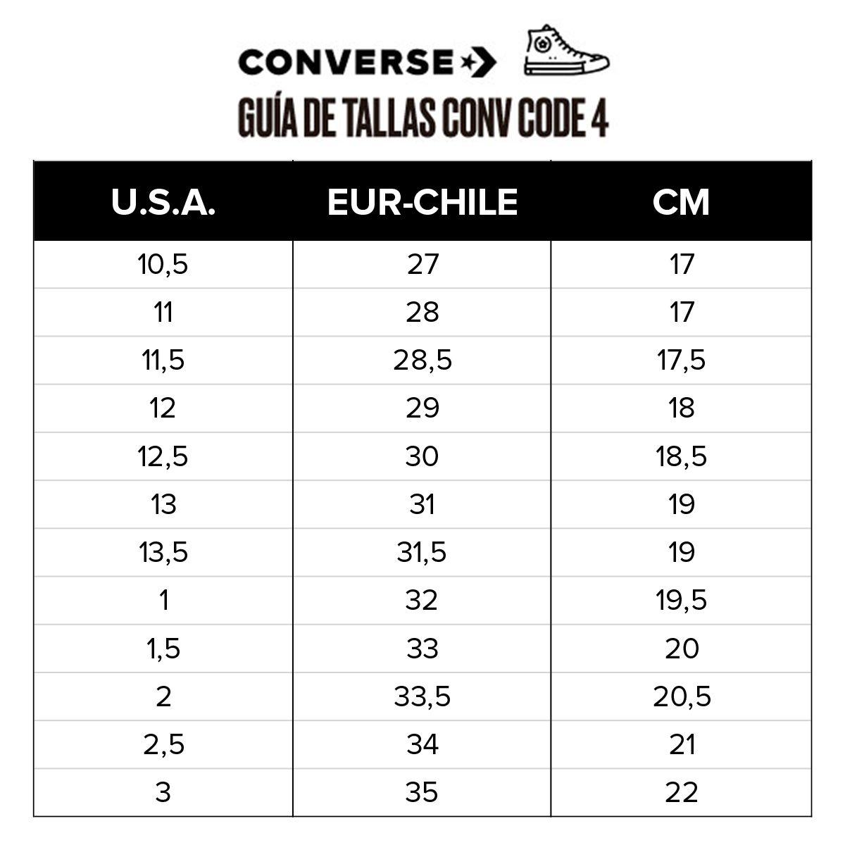 Zapatilla Converse Chuck Taylor All Star EVA Lift Niños Blanco/Rojo Caña Alta-7