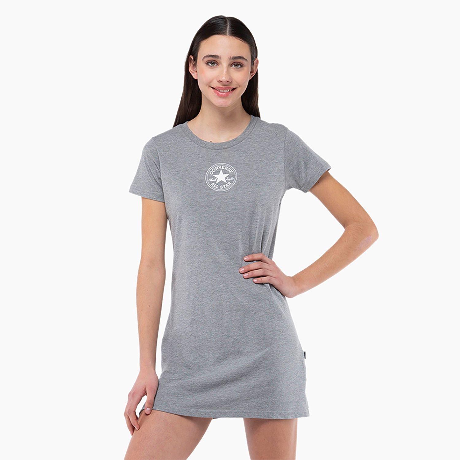 Vestido Converse Chuck Patch Mujer Gris-0