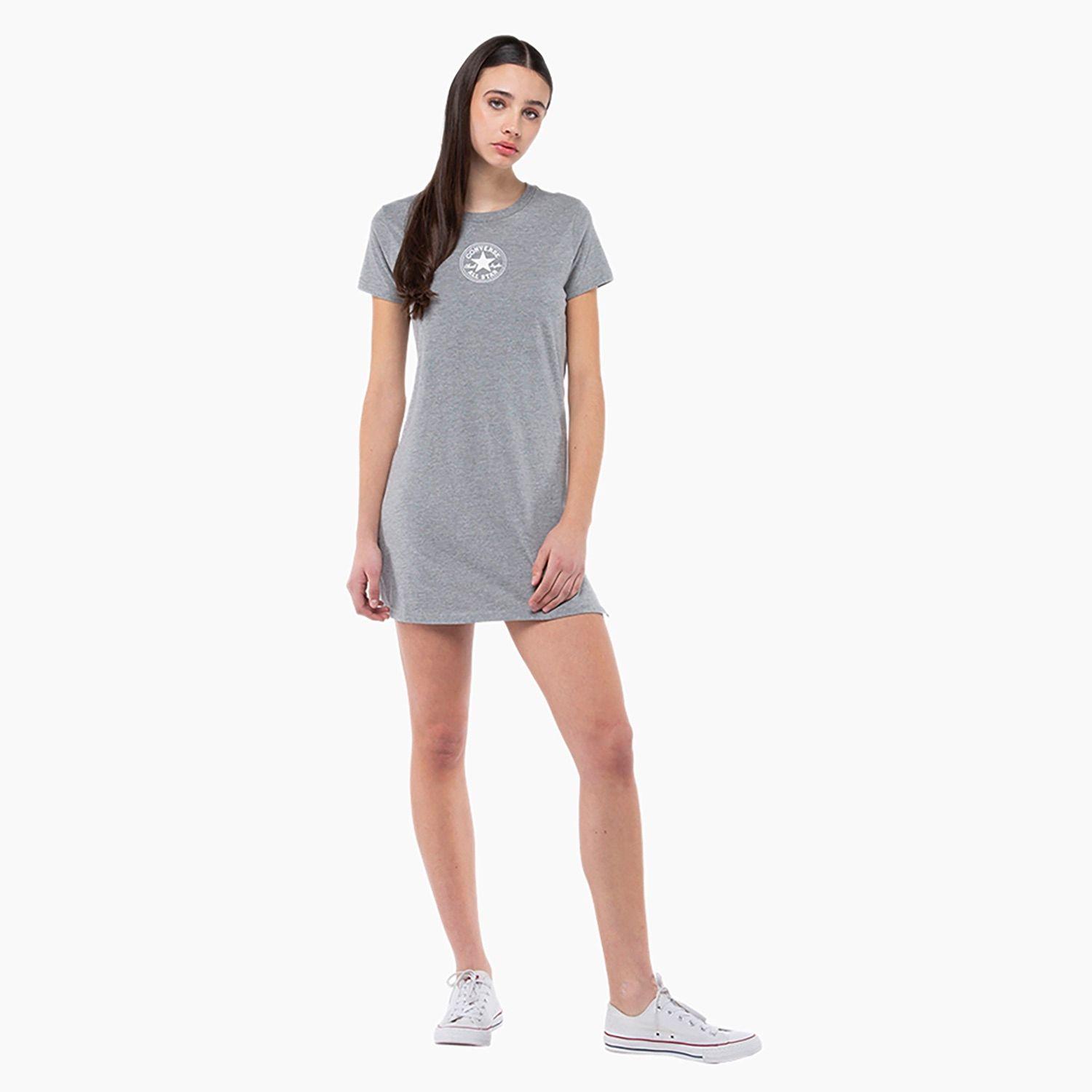 Vestido Converse Chuck Patch Mujer Gris-4