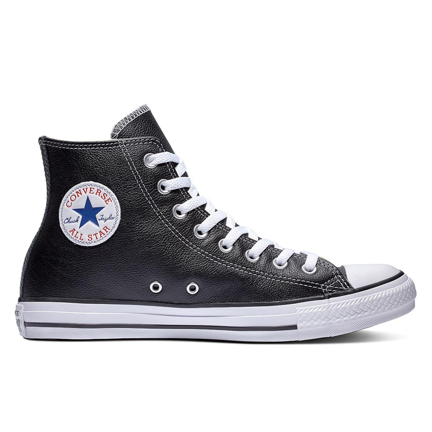 Zapatilla Converse Chuck Taylor All Star Cuero Hombre Negro-0
