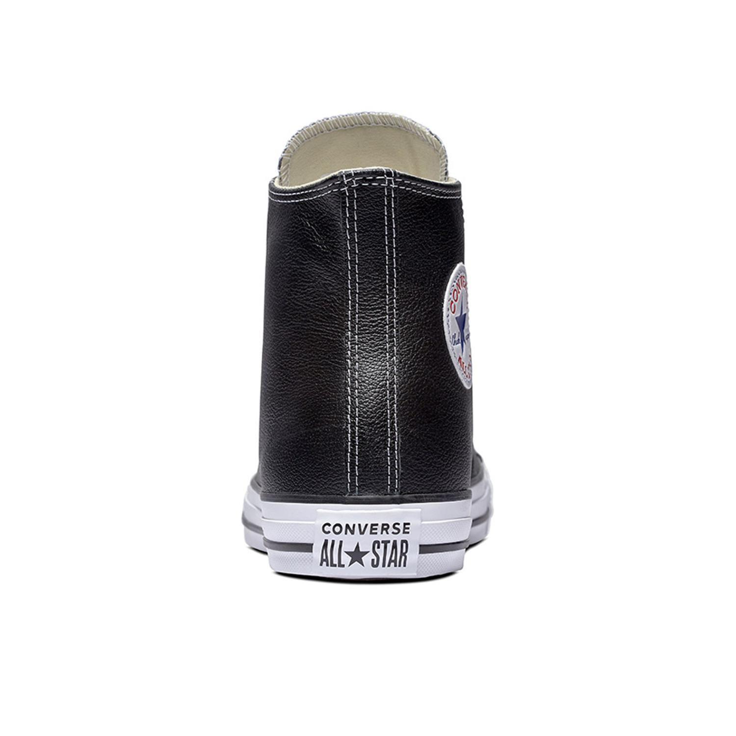 Zapatilla Converse Chuck Taylor All Star Cuero Hombre Negro-4