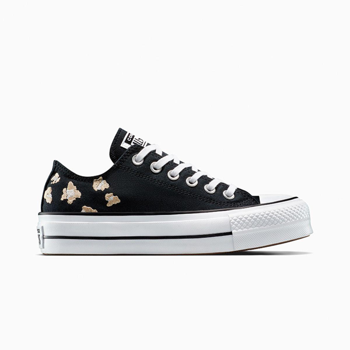 Zapatilla Converse Chuck Taylor All Star Lift Mujer Negro Bordado-0