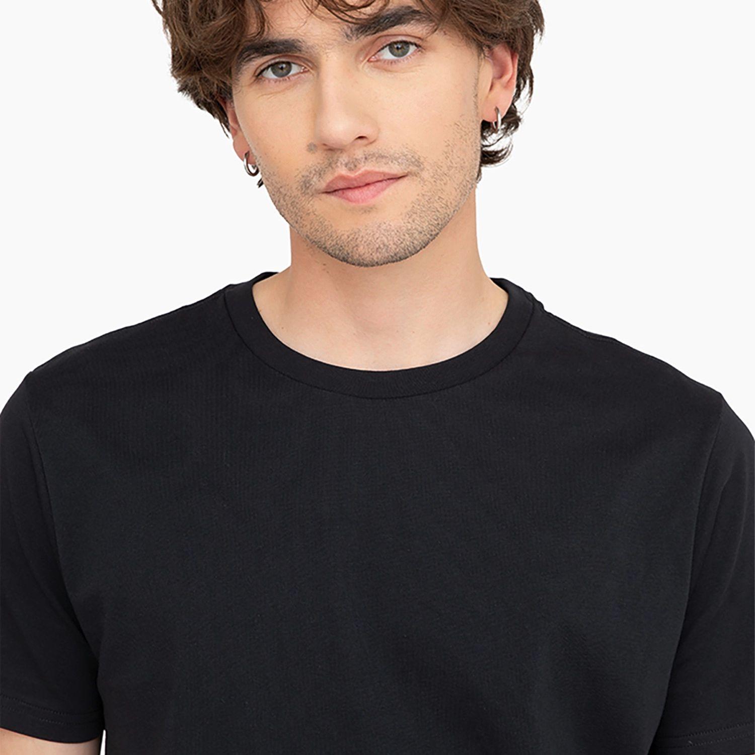 Polera Converse Basic Retro Chuck M/C Hombre Negro-2