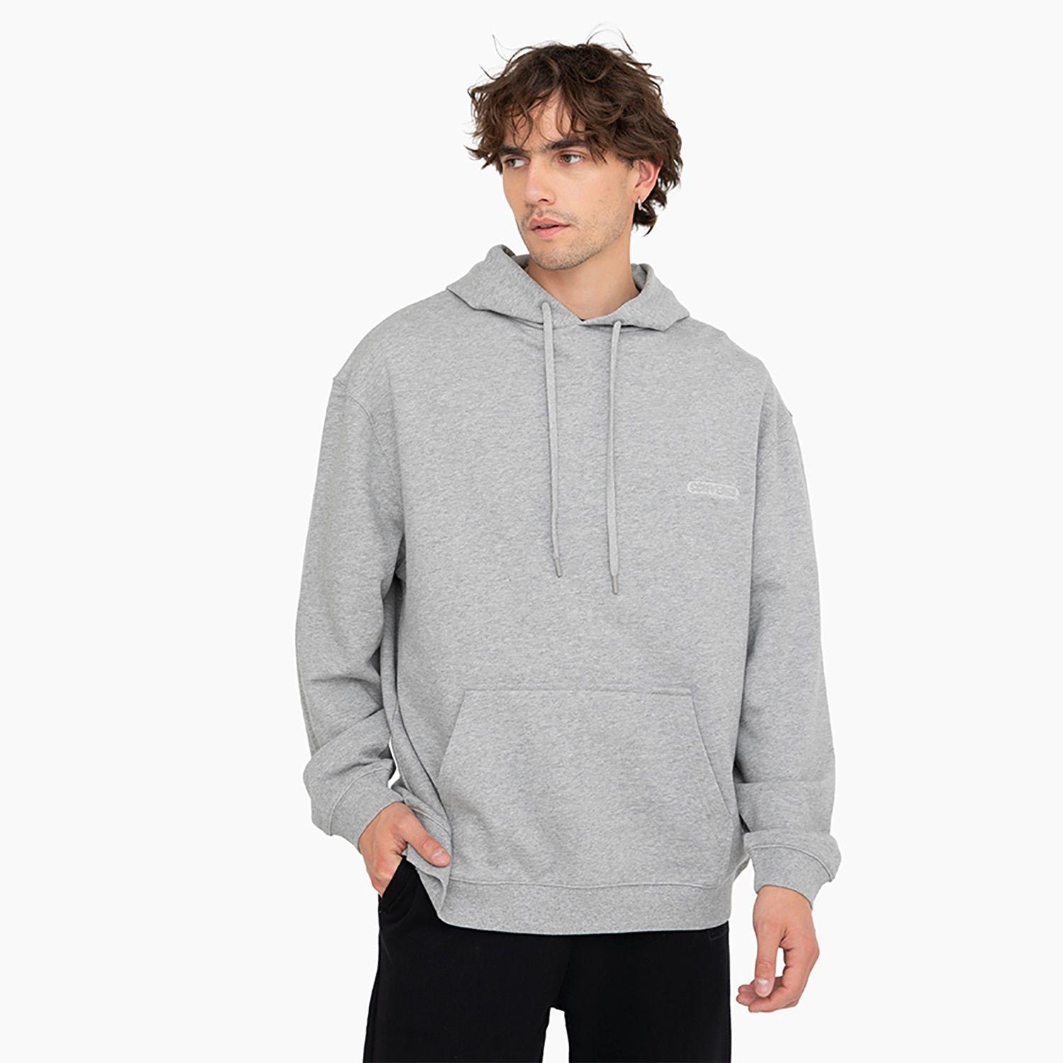Polerón Converse Hoodie Your Logo Hombre Gris-0