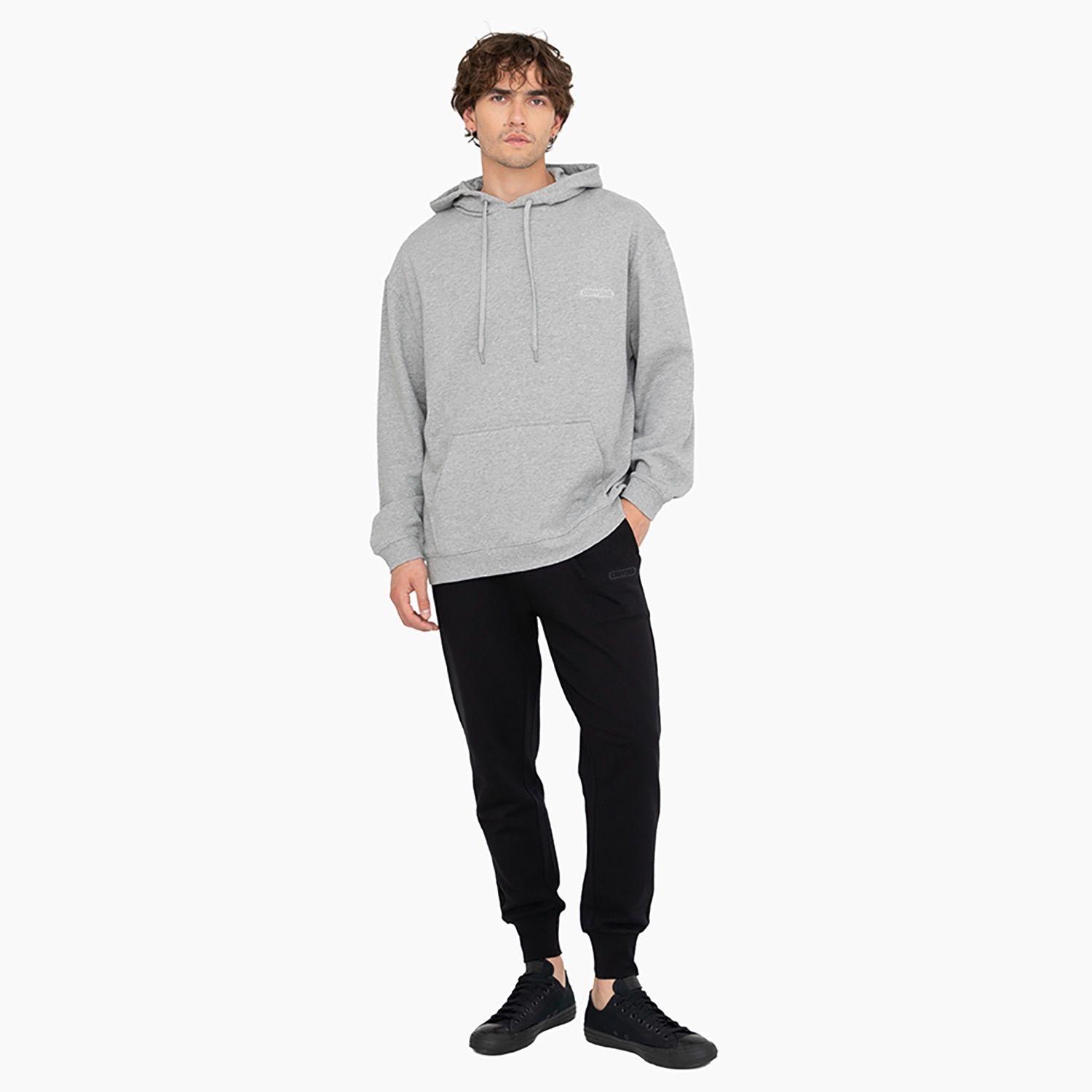 Polerón Converse Hoodie Your Logo Hombre Gris-5