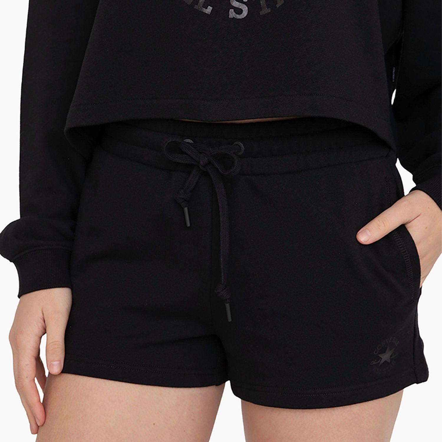 Short Converse Classic Mujer Negro-0