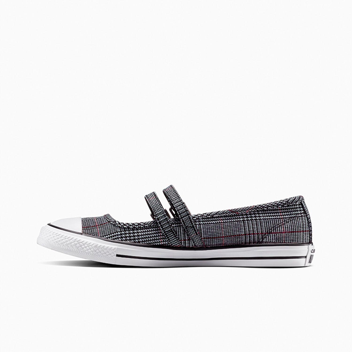 Zapatilla Converse Chuck Taylor All Star Dainty Mary Jane Plaid Mujer Negro-1