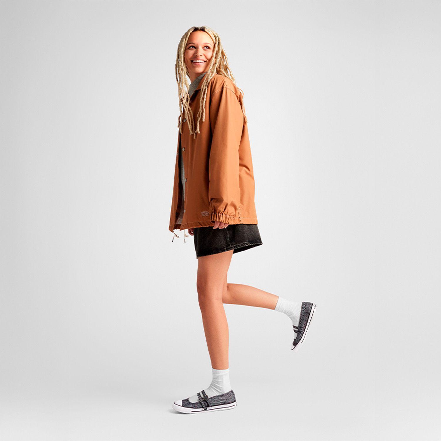 Zapatilla Converse Chuck Taylor All Star Dainty Mary Jane Plaid Mujer Negro-6